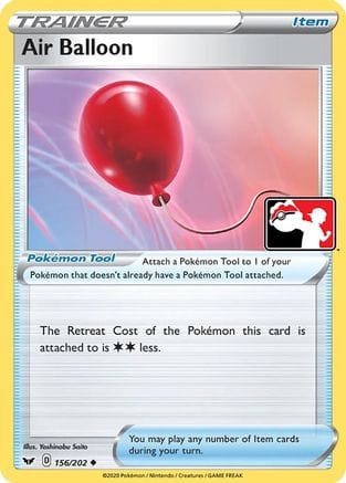 'Pokemon - 'Air Balloon 156/202  - Holofoil Prize Pack Series Cards - Uncommon