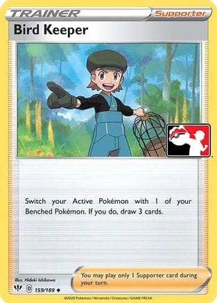 'Pokemon - 'Bird Keeper 159  - Holofoil Prize Pack Series Cards - Uncommon