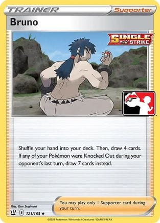 'Pokemon - 'Bruno 121  - Holofoil Prize Pack Series Cards - Uncommon