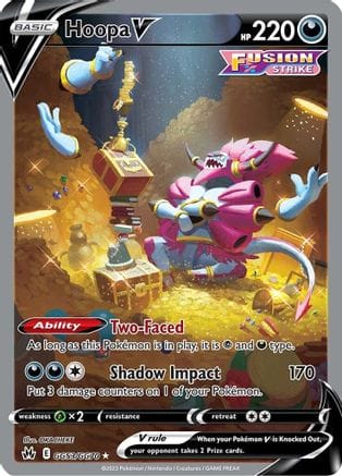 'Pokemon - 'Hoopa V GG53/GG70  - Holofoil Crown Zenith Galarian Gallery - Ultra Rare