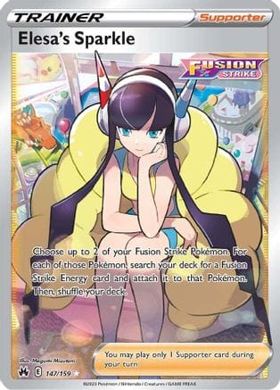 'Pokemon - 'Elesa's Sparkle (Full Art) 147/159  - Holofoil Crown Zenith - Ultra Rare