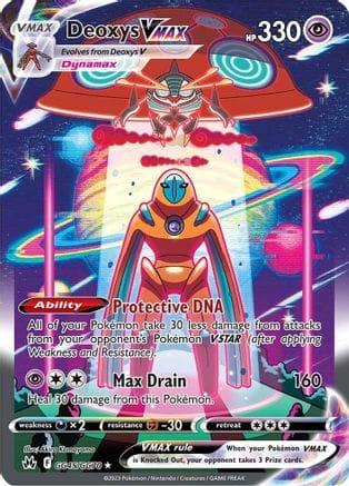 'Pokemon - 'Deoxys VMAX GG45/GG70  - Holofoil Crown Zenith Galarian Gallery - Ultra Rare