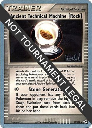 'Pokemon - 'Ancient Technical Machine [Rock] - 2004 (Reed Weichler) 085  World Championship Decks - Uncommon