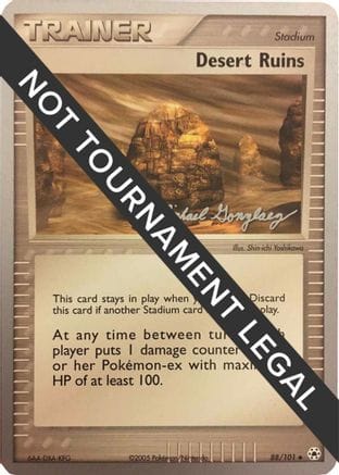 'Pokemon - 'Desert Ruins - 2005 (Michael Gonzalez) 088  World Championship Decks - Uncommon