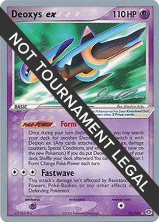 'Pokemon - 'Deoxys ex - 2006 (Jason Klaczynski) 093  World Championship Decks - Ultra Rare