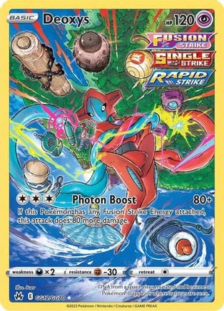 'Pokemon - 'Deoxys GG12/GG70  - Holofoil Crown Zenith Galarian Gallery - Ultra Rare