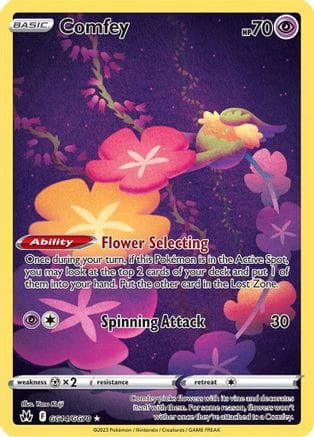 'Pokemon - 'Comfey GG14/GG70  - Holofoil Crown Zenith Galarian Gallery - Ultra Rare