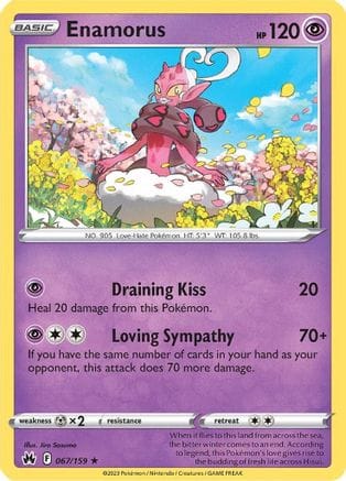 'Pokemon - 'Enamorus 067/159  Crown Zenith - Rare