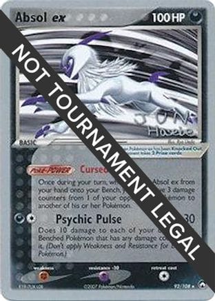 'Pokemon - 'Absol ex - 2007 (Jun Hasebe) 092  World Championship Decks - Rare