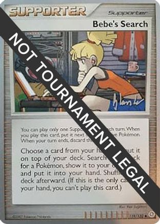 'Pokemon - 'Bebe's Search - 2008 (Dylan Lefavour) 119  World Championship Decks - Uncommon