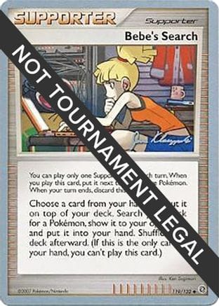'Pokemon - 'Bebe's Search - 2008 (Jason Klaczynski) 119  World Championship Decks - Uncommon