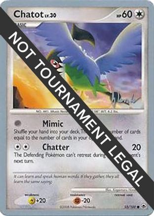 'Pokemon - 'Chatot - 2008 (Dylan Lefavour) 055  World Championship Decks - Common