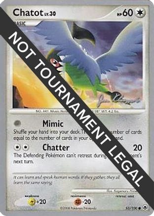 'Pokemon - 'Chatot - 2008 (Jason Klaczynski) 055  World Championship Decks - Common