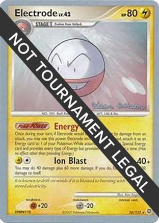 'Pokemon - 'Electrode - 2008 (Tristan Robinson) 026  World Championship Decks - Rare