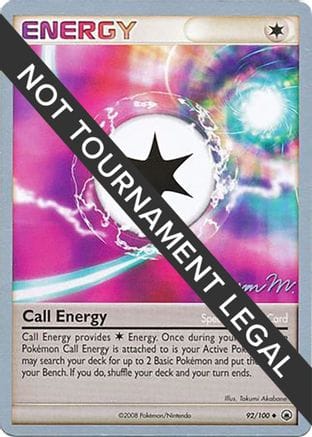 'Pokemon - 'Call Energy - 2009 (Jason Martinez) 092  World Championship Decks - Uncommon