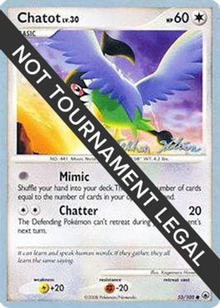 'Pokemon - 'Chatot - 2009 (Stephen Silvestro) 055  World Championship Decks - Common