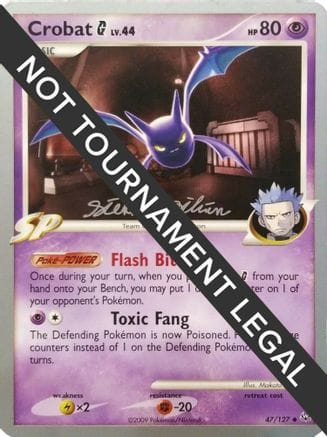 'Pokemon - 'Crobat G - 2009 (Stephen Silvestro) 047  World Championship Decks - Uncommon
