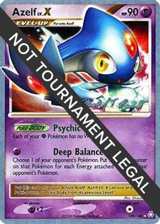 'Pokemon - 'Azelf LV.X - 2010 (Michael Pramawat) 140  World Championship Decks - Ultra Rare