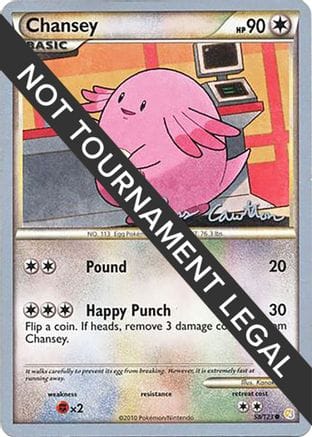 'Pokemon - 'Chansey - 2011 (Ross Cawthon) 058  World Championship Decks - Common