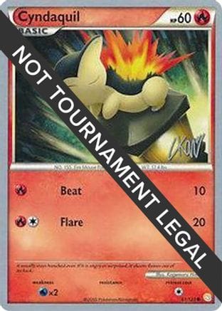'Pokemon - 'Cyndaquil - 2011 (Christopher Kan) 061  World Championship Decks - Common