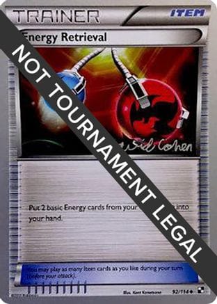'Pokemon - 'Energy Retrieval - 2011 (David Cohen) 092  World Championship Decks - Uncommon