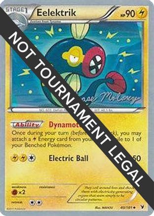 'Pokemon - 'Eelektrik - 2012 (Chase Moloney) 040  World Championship Decks - Uncommon