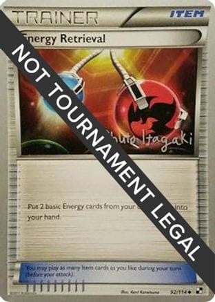 'Pokemon - 'Energy Retrieval - 2012 (Shuto Itagaki) 092  World Championship Decks - Uncommon