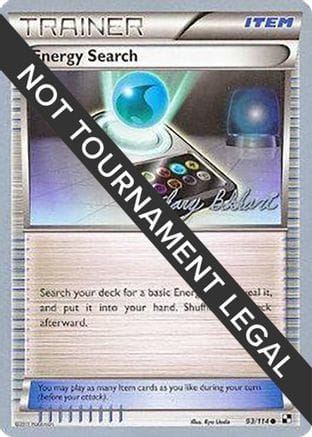 'Pokemon - 'Energy Search - 2012 (Zachary Bokhari) 093  World Championship Decks - Common