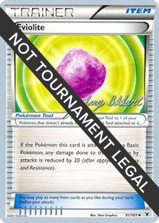 'Pokemon - 'Eviolite - 2012 (Zachary Bokhari) 091  World Championship Decks - Uncommon