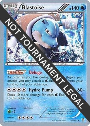 'Pokemon - 'Blastoise - 2015 (Jacob Van Wagner) 016  World Championship Decks - Rare