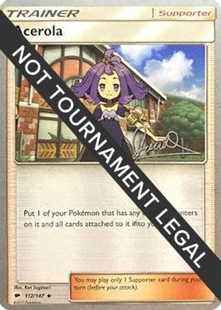 'Pokemon - 'Acerola - 2017 (Diego Cassiraga) 112  World Championship Decks - Uncommon