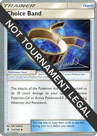 'Pokemon - 'Choice Band - 2017 (Diego Cassiraga) 121  World Championship Decks - Uncommon