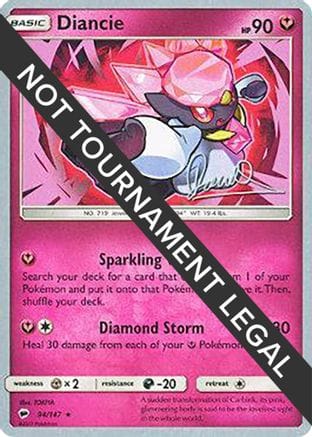 'Pokemon - 'Diancie - 2017 (Diego Cassiraga) 094  World Championship Decks - Rare