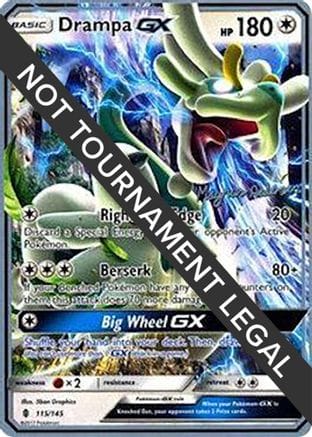 'Pokemon - 'Drampa GX - 2018 (Magnus Pedersen) 115  World Championship Decks - Ultra Rare