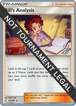 'Pokemon - 'Bill's Analysis - 2019 (Henry Brand) 133  World Championship Decks - Rare Ace