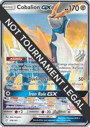 'Pokemon - 'Cobalion GX - 2019 (Henry Brand) 106  World Championship Decks - Ultra Rare