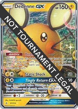 'Pokemon - 'Dedenne GX - 2019 (Kaya Lichtleitner) 057  World Championship Decks - Ultra Rare