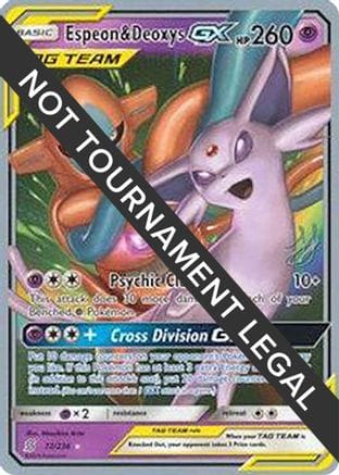 'Pokemon - 'Espeon & Deoxys GX - 2019 (Henry Brand) 072  World Championship Decks - Ultra Rare