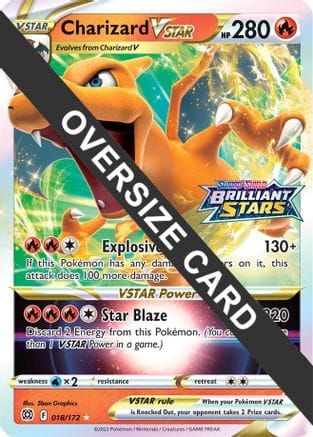 'Pokemon - 'Charizard VSTAR 018  - Holofoil Jumbo Cards - Ultra Rare