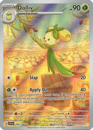 'Pokemon - 'Dolliv 200/198  - Holofoil SV01 Scarlet & Violet Base Set - Illustration Rare