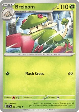 'Pokemon - 'Breloom 004/198  SV01 Scarlet & Violet Base Set - Uncommon