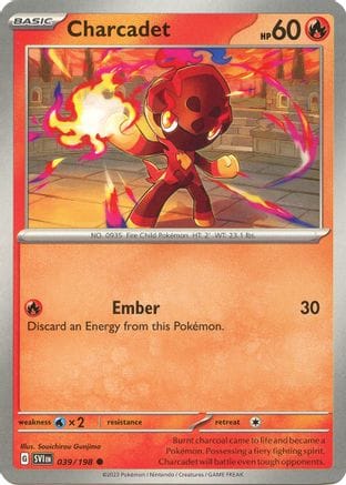'Pokemon - 'Charcadet 039/198  SV01 Scarlet & Violet Base Set - Common