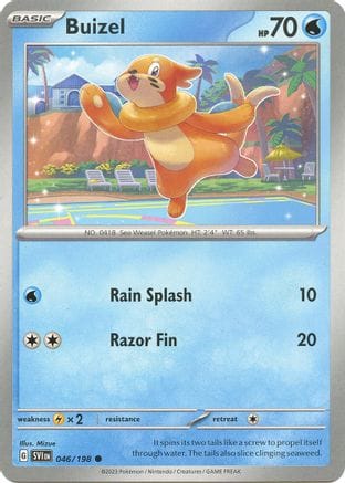 'Pokemon - 'Buizel 046/198  SV01 Scarlet & Violet Base Set - Common