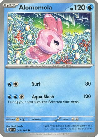 'Pokemon - 'Alomomola 048/198  - Reverse Holofoil SV01 Scarlet & Violet Base Set - Common