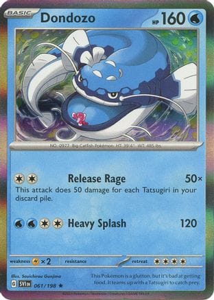 'Pokemon - 'Dondozo 061/198  - Holofoil SV01 Scarlet & Violet Base Set - Rare