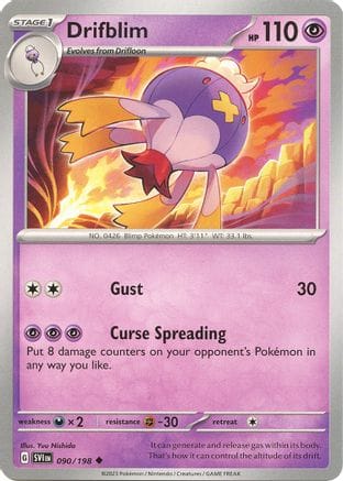 'Pokemon - 'Drifblim 090/198  SV01 Scarlet & Violet Base Set - Uncommon
