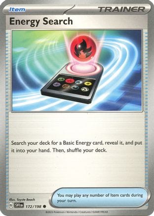 'Pokemon - 'Energy Search 172/198  SV01 Scarlet & Violet Base Set - Common