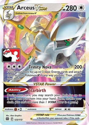 'Pokemon - 'Arceus VSTAR 123  - Holofoil Prize Pack Series Cards - Ultra Rare