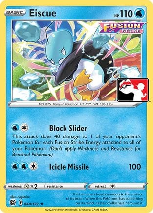 'Pokemon - 'Eiscue 044  Prize Pack Series Cards - Rare