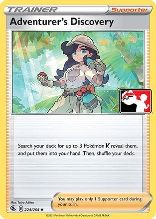 'Pokemon - 'Adventurer's Discovery 224  Prize Pack Series Cards - Uncommon